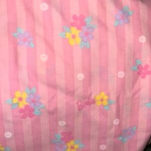 Vintage Barbie flat sheet
